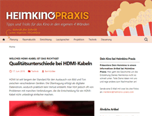 Tablet Screenshot of heimkino-praxis.com